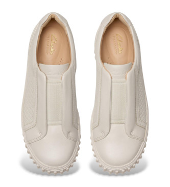 Clarks Zapatillas de piel Mayhill Walky blanco