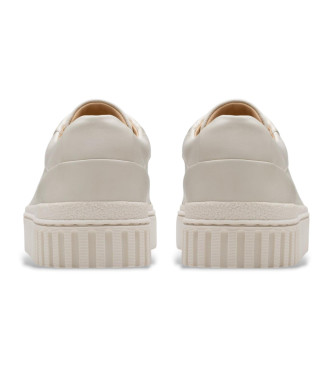 Clarks Zapatillas de piel Mayhill Walky blanco