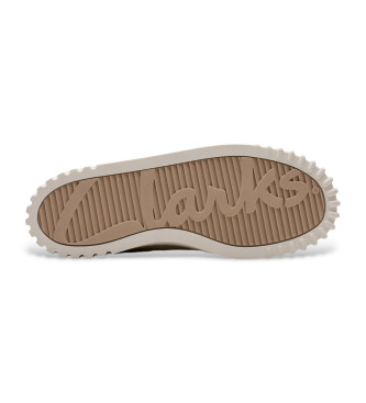 Clarks Zapatillas de piel Mayhill Walky blanco