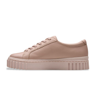 Clarks Mayhill Walk chaussures en cuir rose