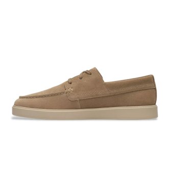 Clarks Mocasines de ante Lockford Boat Dark beige