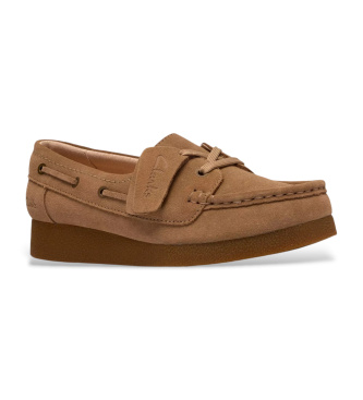 Clarks Mocasines de ante Polden Moc marr�n