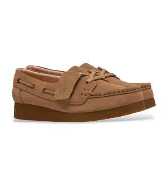 Clarks Mocasines de ante Polden Moc marr�n