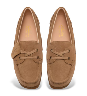 Clarks Mocasines de ante Polden Moc marr�n