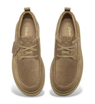 Clarks Polden Moc suede loafers brown