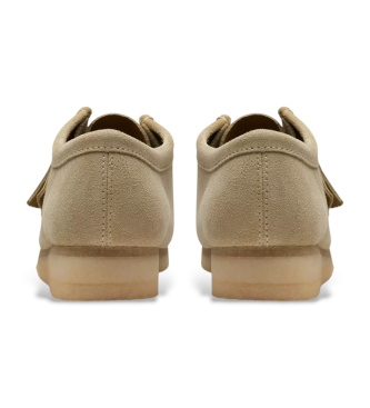 Clarks Mocasines de ante Wallabee beige