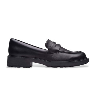 Clarks Orinoco2 Penny leather loafers black