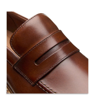 Clarks Aldwin Step Mocassins en cuir marron