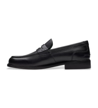 Clarks Mocasines de piel Craft James Lo Loafer negro