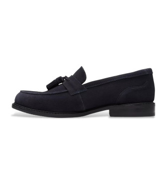 Clarks CraftArlo Step Mokassins aus navyfarbenem Leder