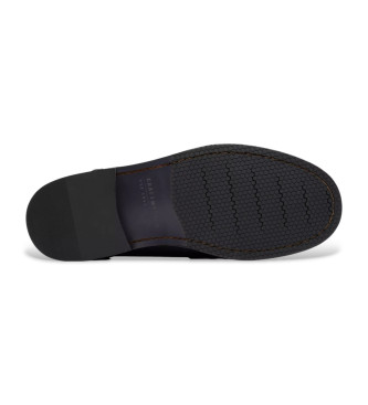 Clarks CraftArlo Step Mokassins aus navyfarbenem Leder