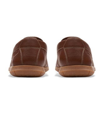 Clarks Flexway Step Leather Moccasins brown