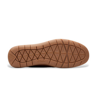 Clarks Flexway Step Leather Moccasins brown