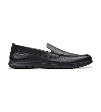 Clarks Flexway Step Leather Moccasins black
