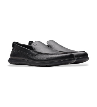 Clarks Flexway Step Leather Moccasins black