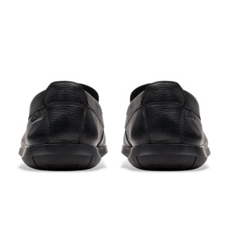 Clarks Flexway Step Leather Moccasins black