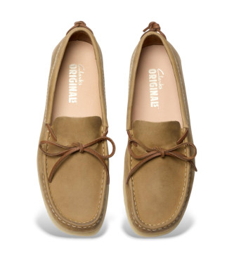 Clarks Godney Mocc Mocassins en cuir marron