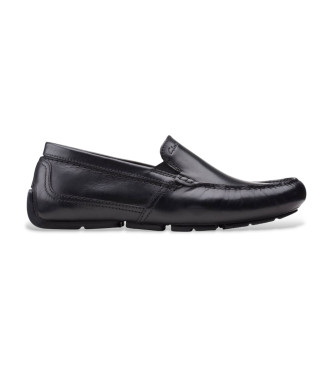 Clarks Markman Plain Leather Moccasins black