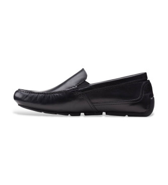 Clarks Markman Plain Leather Moccasins black