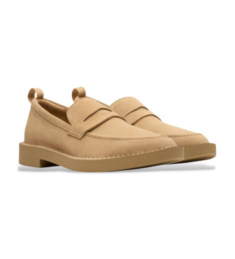 Clarks Mocassini Martock Lo in pelle marrone