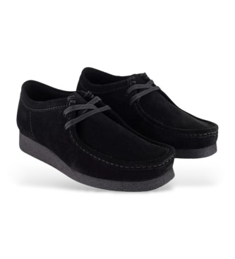 Clarks Mocasines de piel Wallabeeevo negro