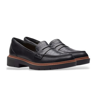 Clarks Westlynn Ayla mocassins de couro preto