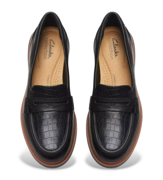 Clarks Westlynn Ayla mocassins de couro preto