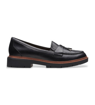 Clarks Westlynn Bella loafers i lder, sort