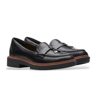 Clarks Westlynn Bella loafers i lder, sort