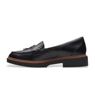 Clarks Westlynn Bella loafers i lder, sort