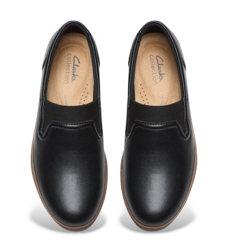 Clarks Zylah Sky usnjeni mokasini črni