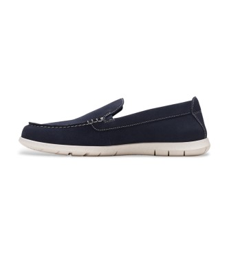Clarks Flexway Step Mokkasiner i l�der navy