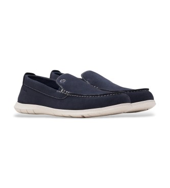 Clarks Flexway Step Mokkasiner i l�der navy