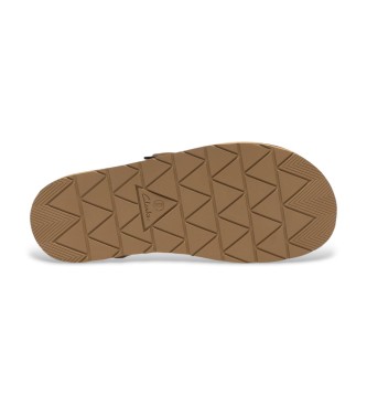 Clarks Ciemnobrązowe skórzane chodaki Solsbury
