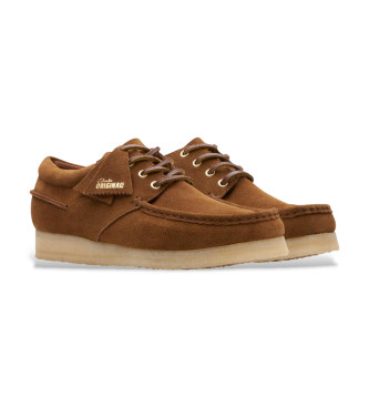 Clarks Wallabee Boat Usnjeni čolni rjave barve