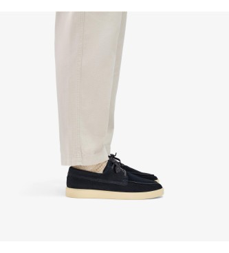 Clarks Lockford Boat Leather Boats navy