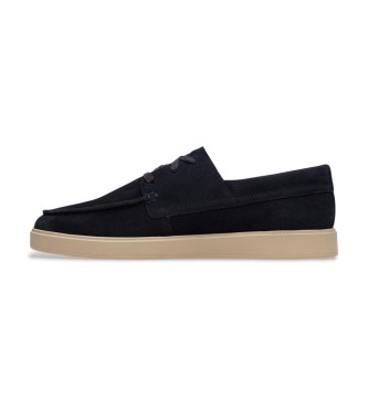 Clarks Lockford Boat Leather Boats navy