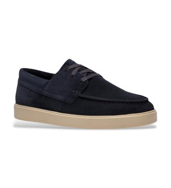 Clarks Lockford Boat Leather Boats navy