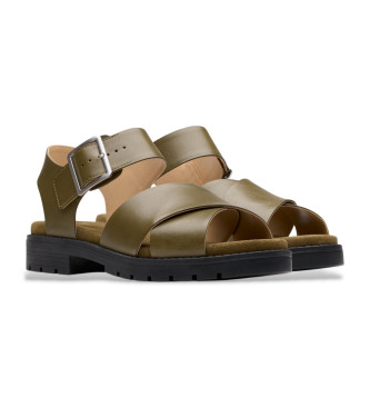 Clarks Sandali in pelle verde Orinoco Cross