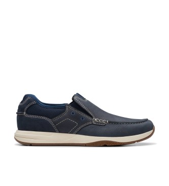 Clarks Sailview Step usnjeni čoln čevlji mornarsko modra