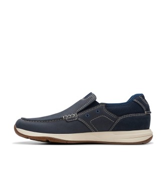 Clarks Sailview Step usnjeni čoln čevlji mornarsko modra