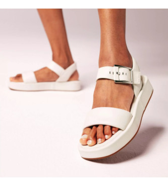 Clarks Leather Sandals Alda white