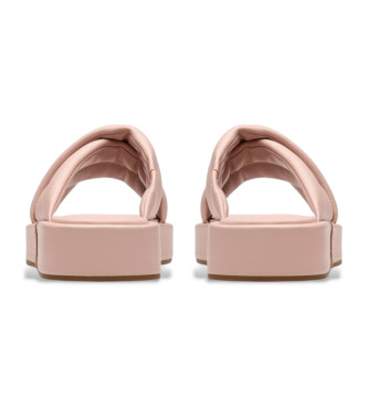 Clarks Alda Glide roza usnjeni sandali