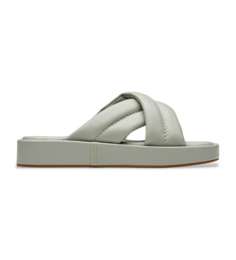 Clarks Alda Glide zeleni usnjeni sandali