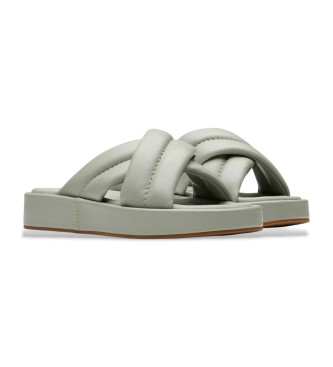 Clarks Alda Glide zeleni usnjeni sandali