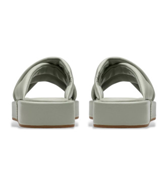 Clarks Alda Glide zeleni usnjeni sandali