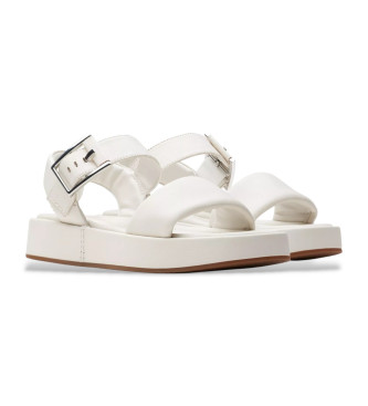 Clarks Alda Riemchensandalen aus Leder wei