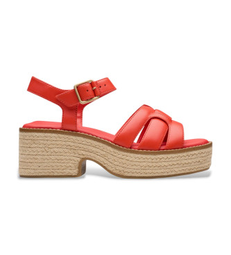 Clarks Coledale Strap-sandaler i lder, rde