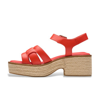 Clarks Coledale Strap-sandaler i lder, rde
