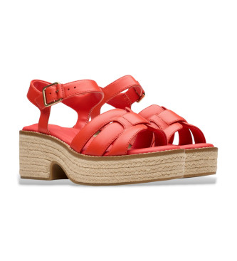 Clarks Coledale Strap-sandaler i lder, rde